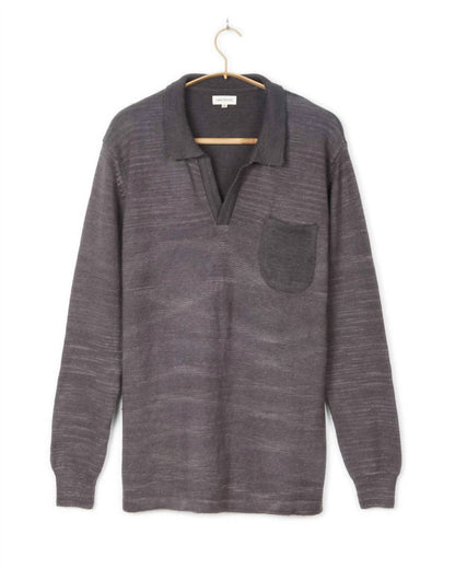Men's Madhur Johnny Collar Flat Knit Sweater