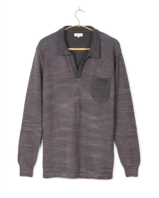Men's Madhur Johnny Collar Flat Knit Sweater