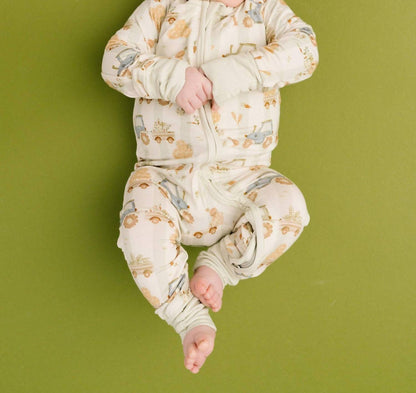 Kid's Tractor Trails Bamboo Sleeper