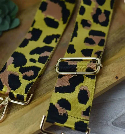 Women's Leopard Print Adjustable Crossbody Bag Strap