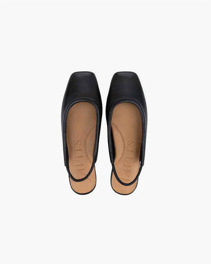 Women's Peyton Slingback Flat Leather Shoes