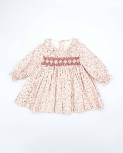 Girl's Handsmocked Flower Dress