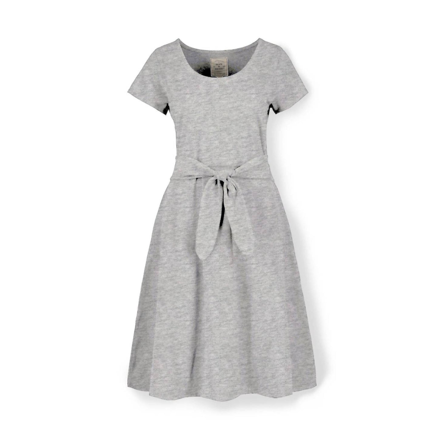 Organic Tie Waist A Line Midi Dress