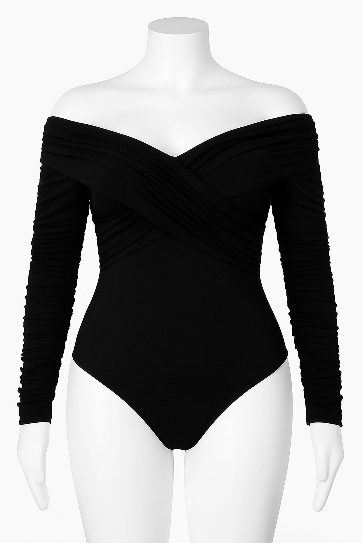 GIBIU - Women's Brandy Ruched Off-shoulder Bodysuit - Rack Hunt -