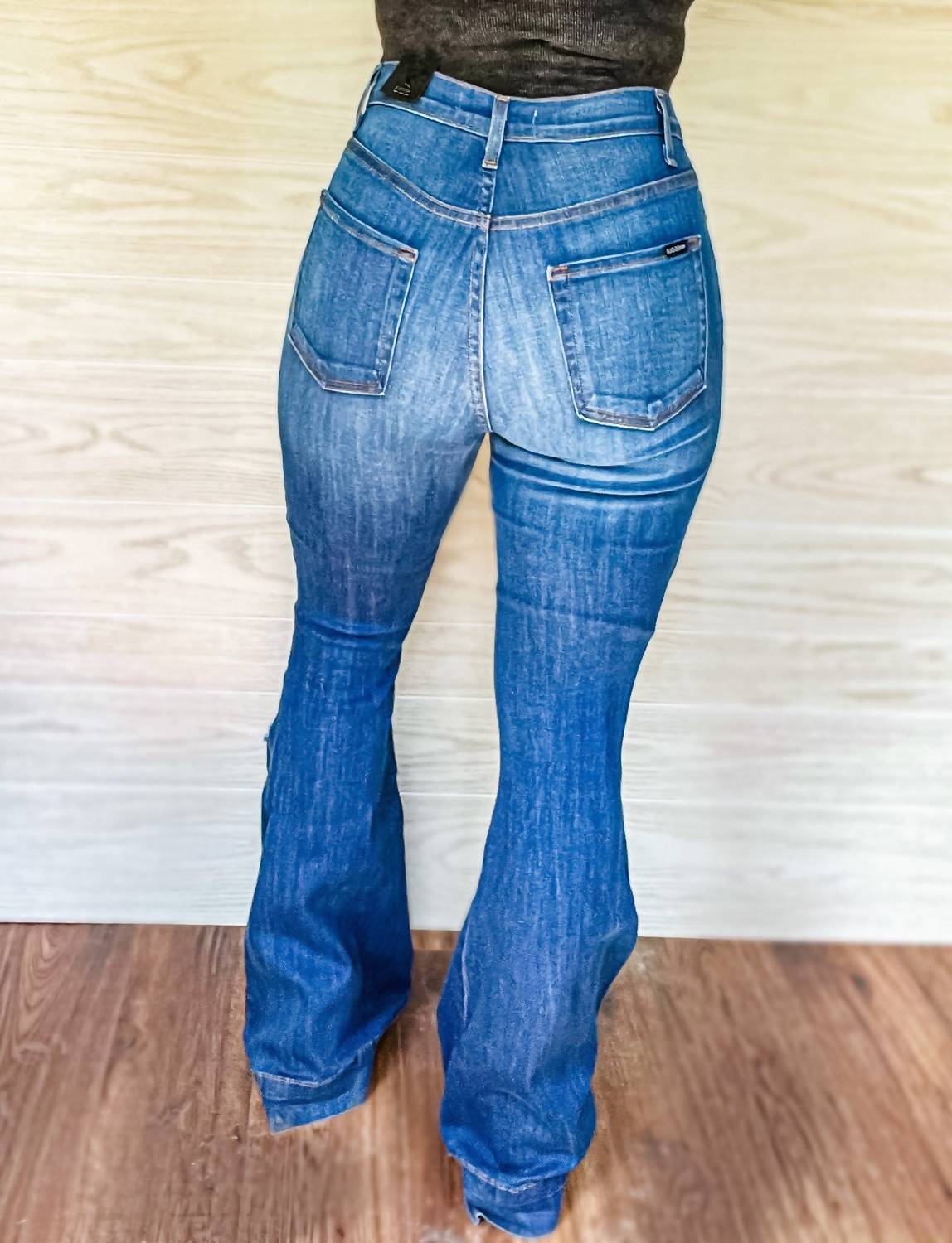 The Shiner High Waisted Flare Jean