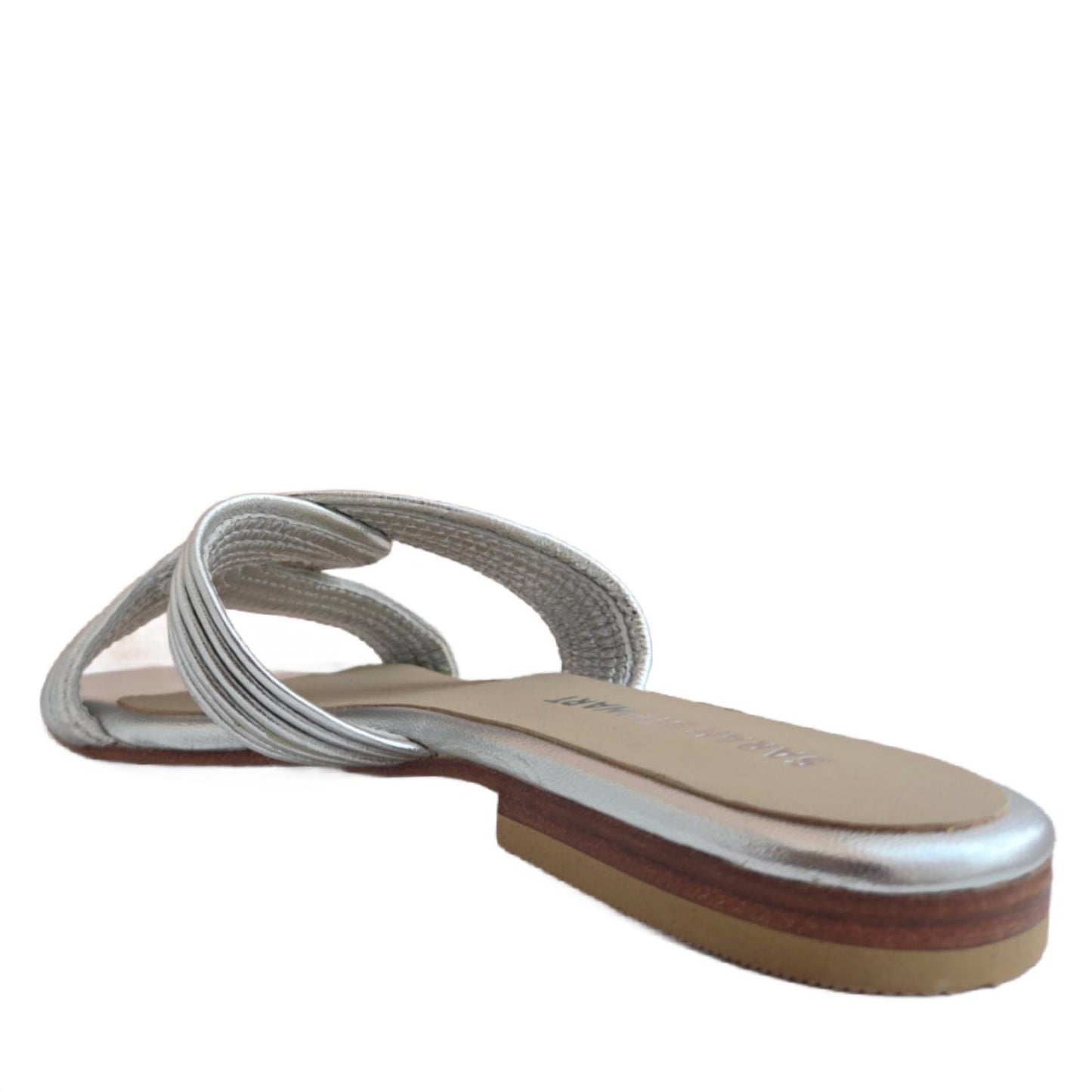Women's Angela Swirl Leather Flat Sandal