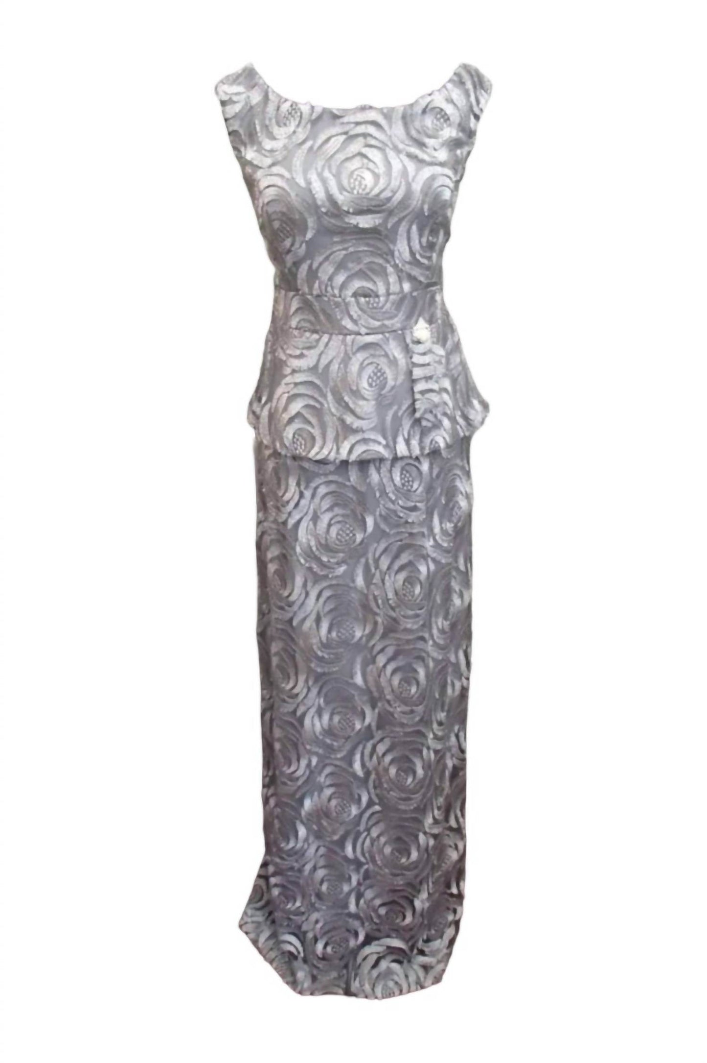 Ursula of Switzerland - Peplum Tank Embroidered Gown - Rack Hunt -