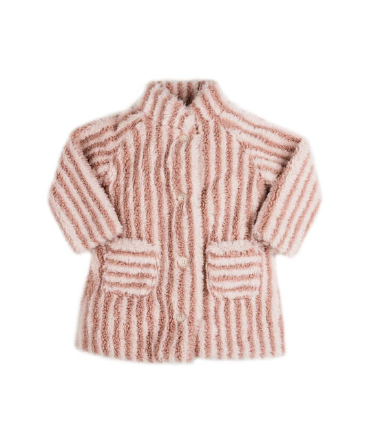 EMC - Kid's Stripe Faux Fur Coat - Rack Hunt -