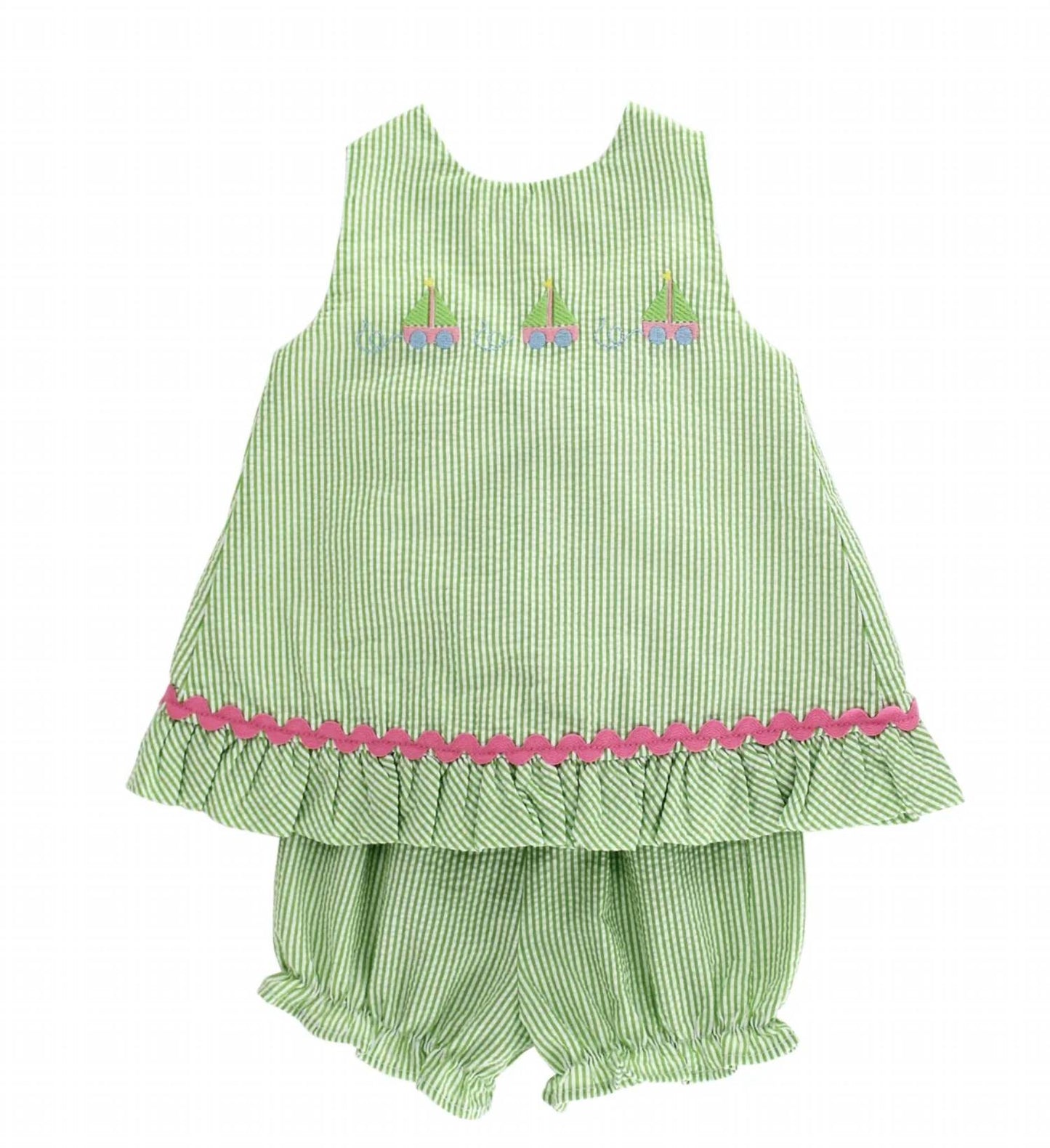 Girl's Angel Tie With Bloomers Dress Set