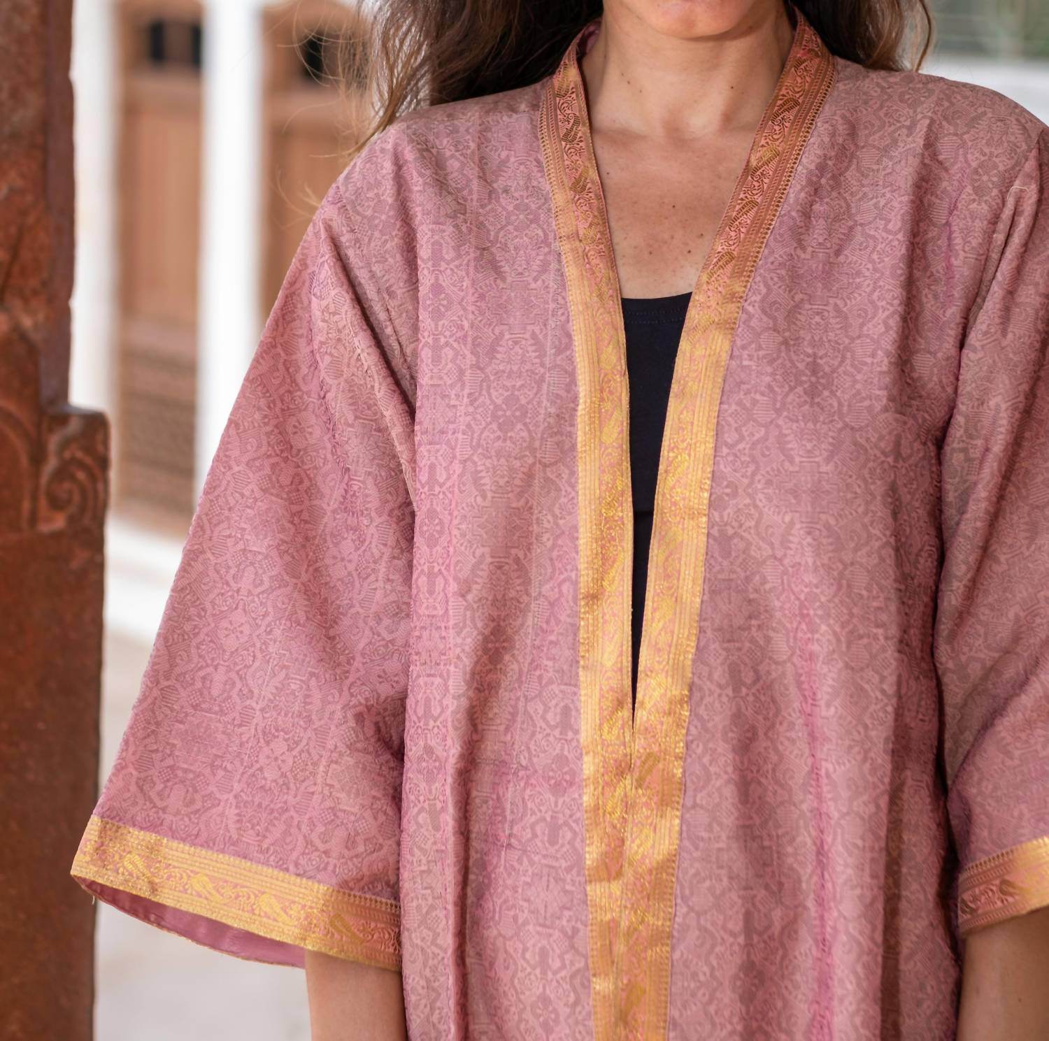 StandAwt - Diva Silk Saree One Size Kimono - Rack Hunt -