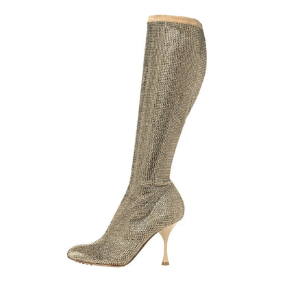 Women's Sparkle Dot Embellished Boots