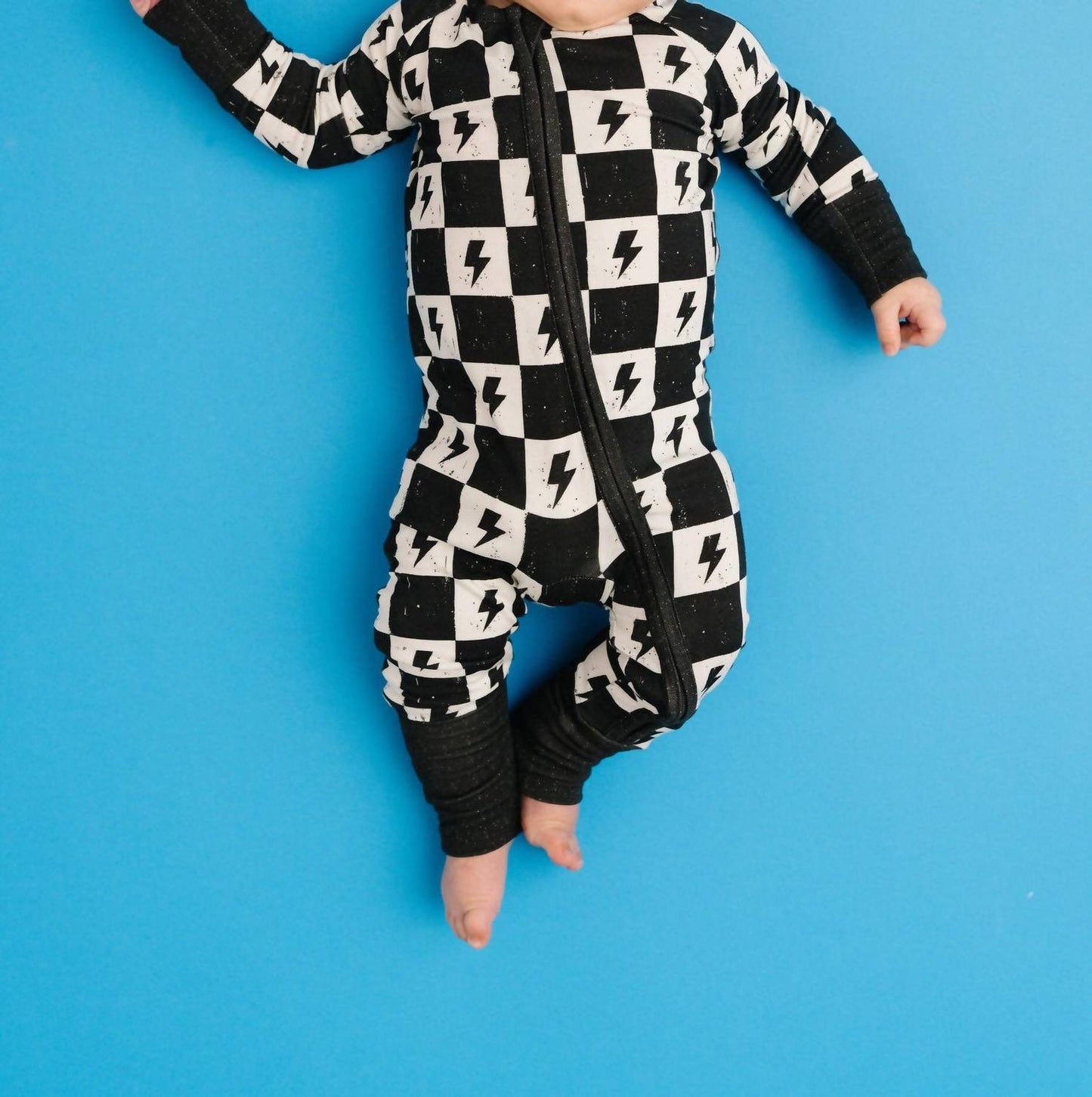 Kid's Electric Checkered Bamboo Sleeper