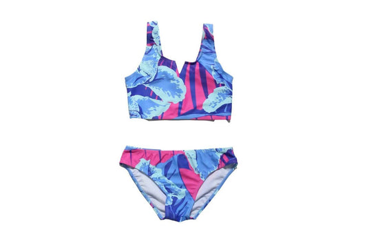 Blueberry Bay Swim - Kid's Hibiscus Mustique 2 Piece Swimsuit - Rack Hunt -