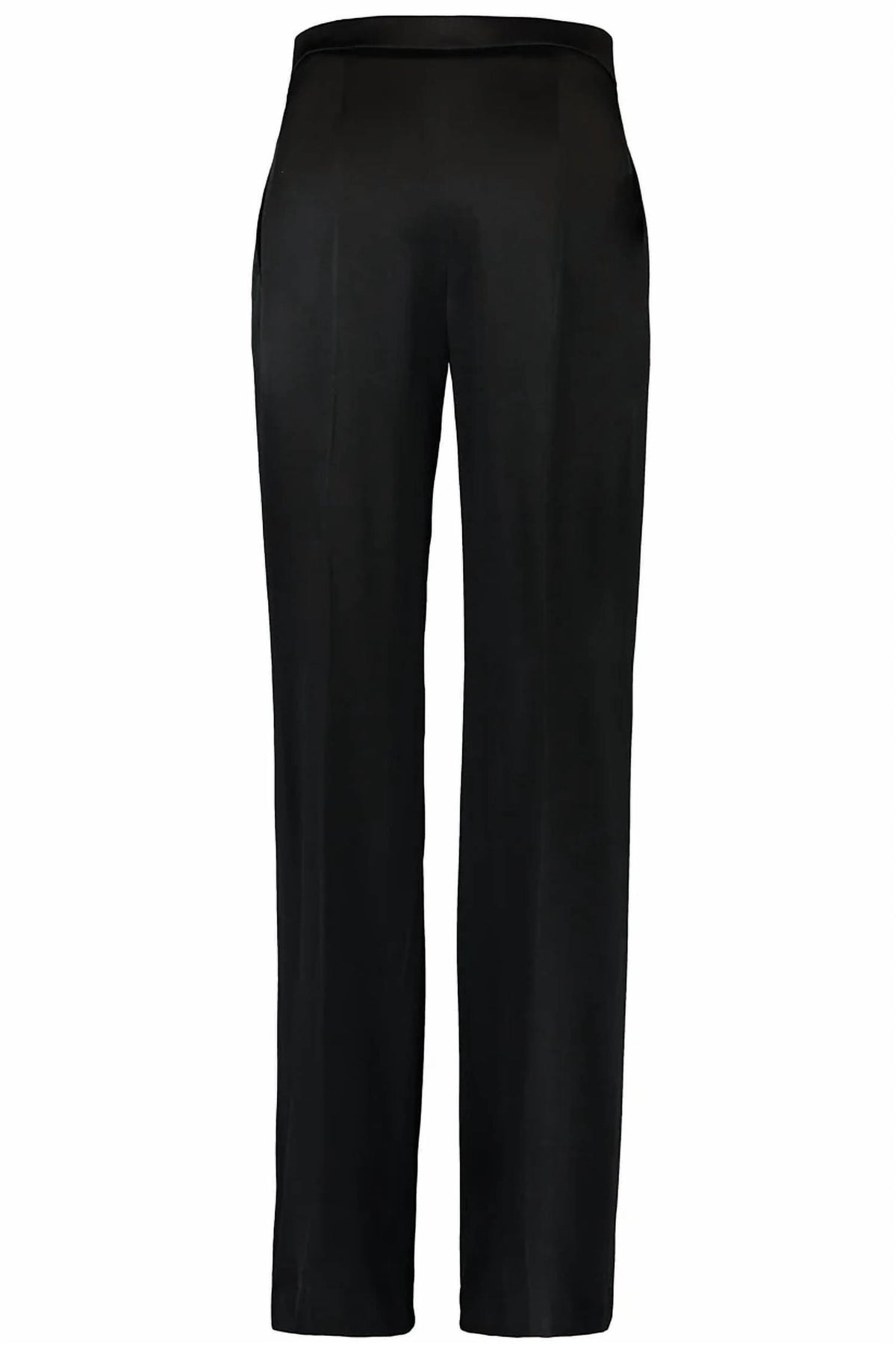 Flat Front Satin Trouser
