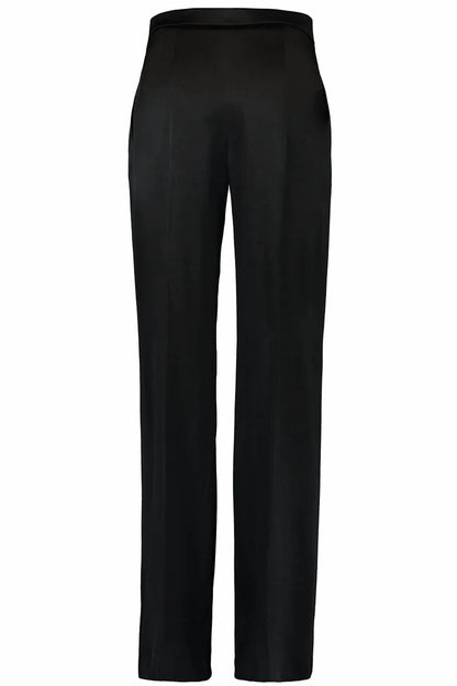 Flat Front Satin Trouser