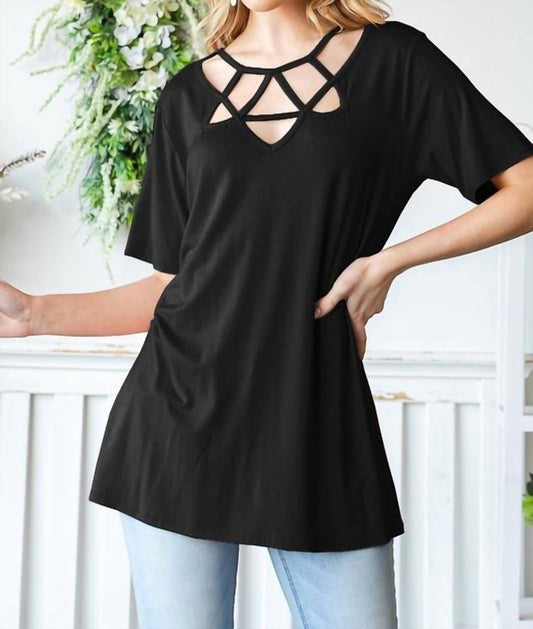 Crisscross Solid Top
