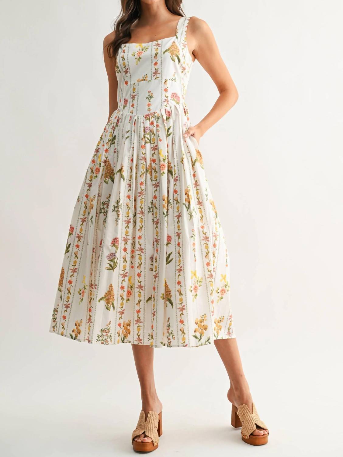 Jess Floral Midi Dress