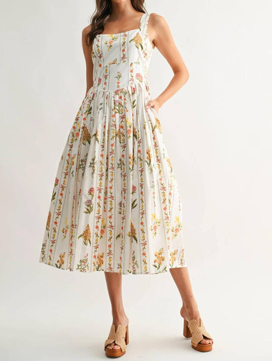 Jess Floral Midi Dress