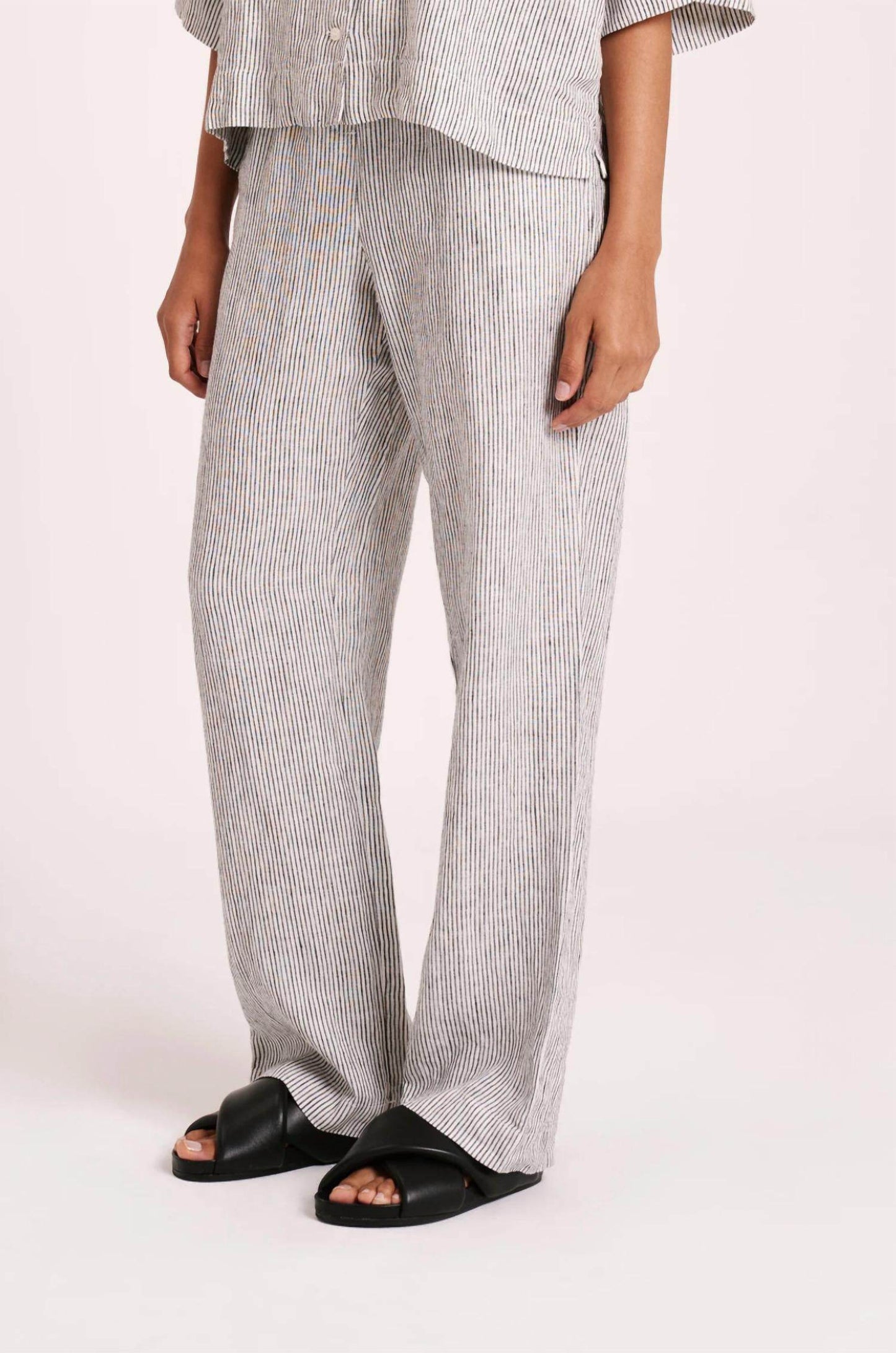 Nude Lucy - Women's Lounge Stripe Linen Pant - Rack Hunt