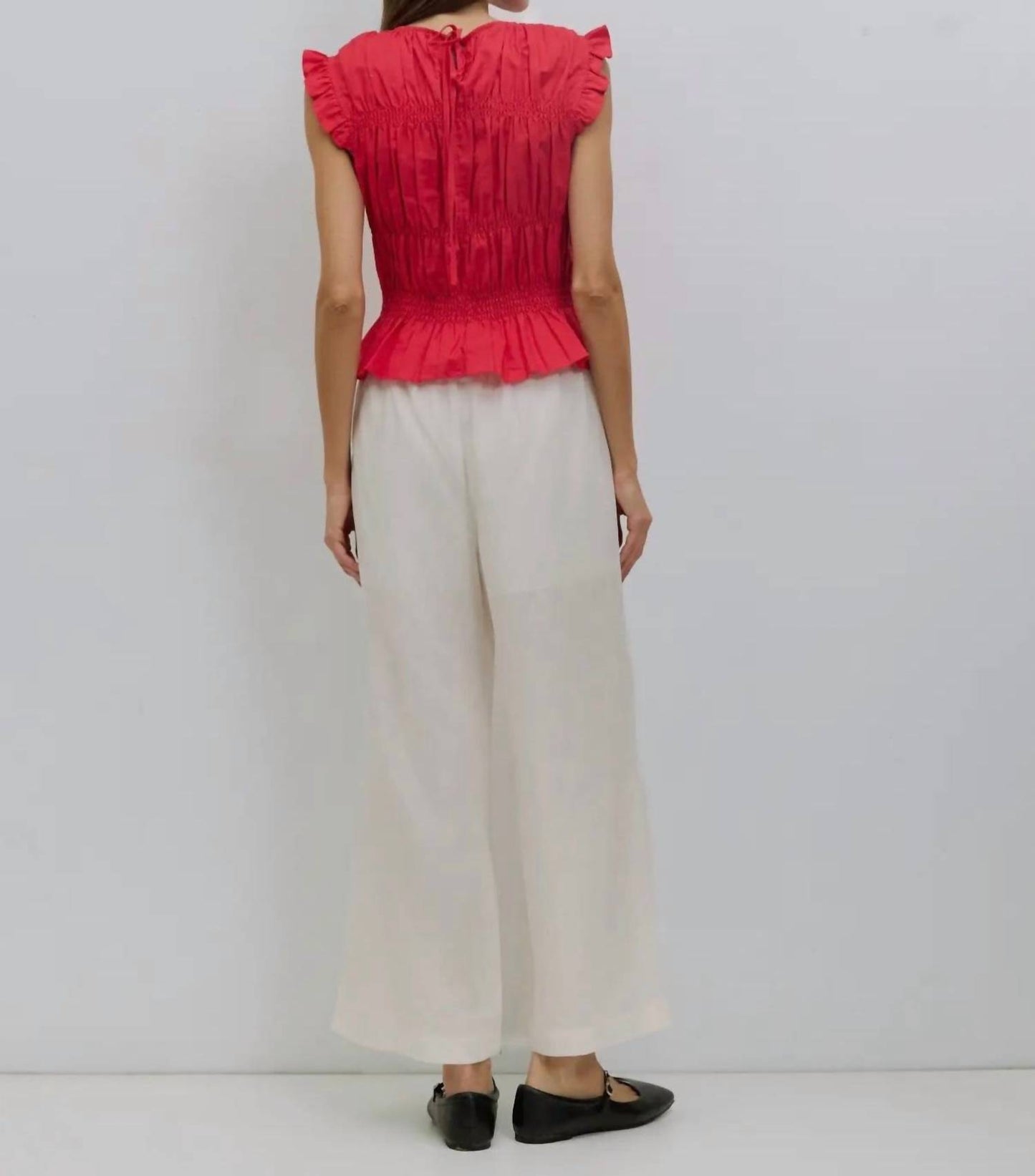 Jane Smocked Ruffle Top