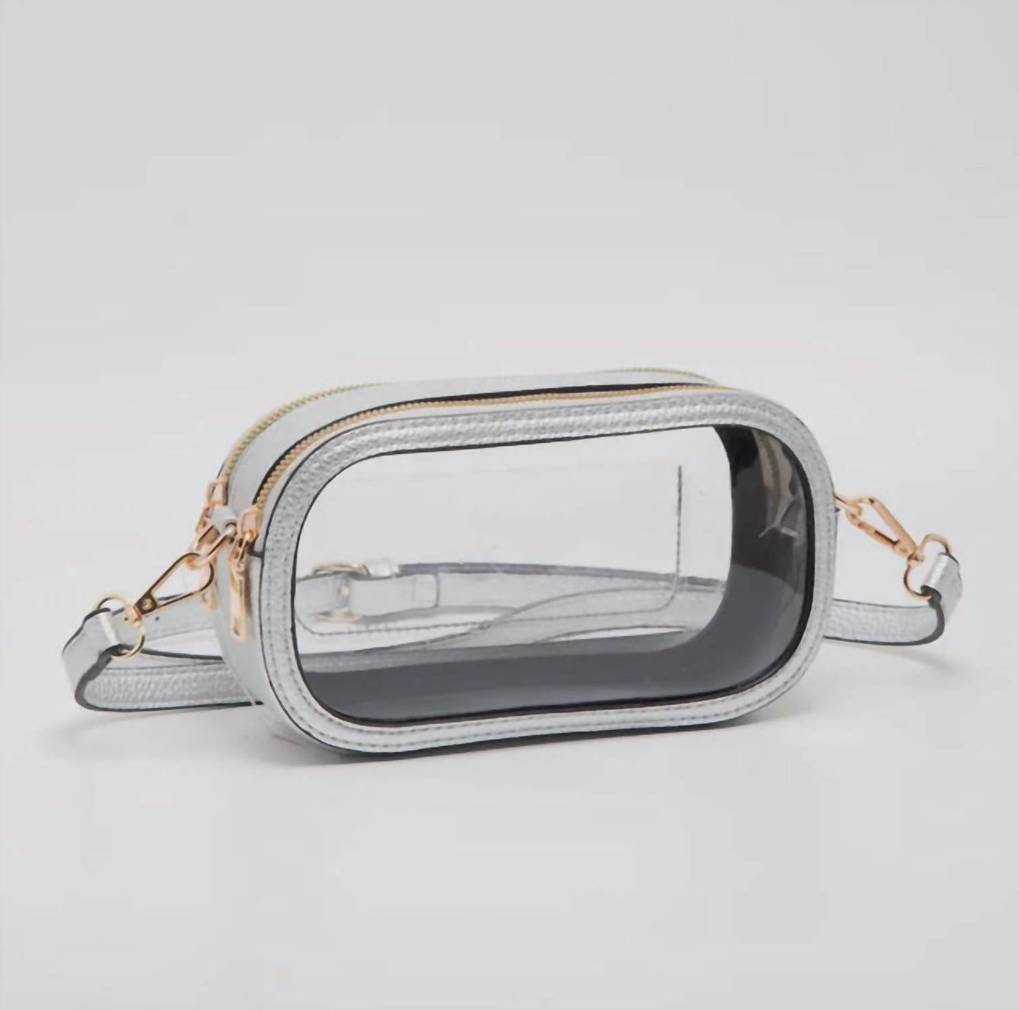 Clear Small Square Crossbody Bag