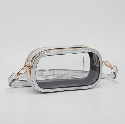 Clear Small Square Crossbody Bag