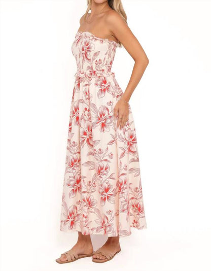 Avania Strapless Midi Dress