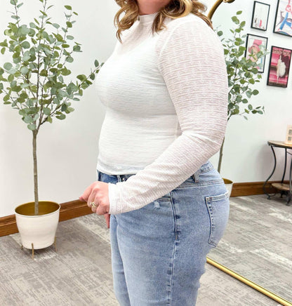 Tahlia Textured Mesh Top