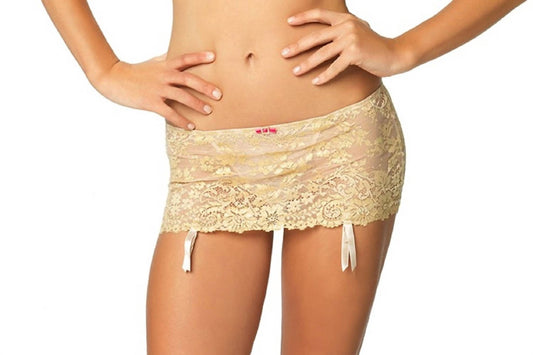 La Dame Garter Skirt With Attached G-string