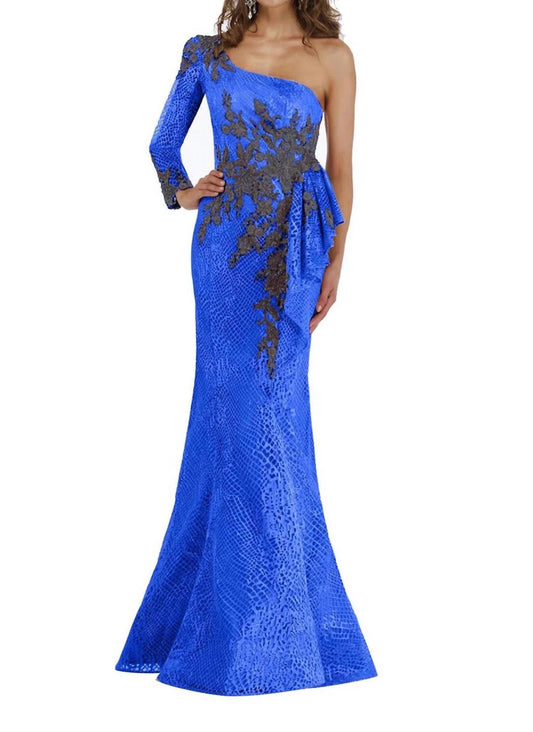 ONE SHOULDER MERMAID GOWN