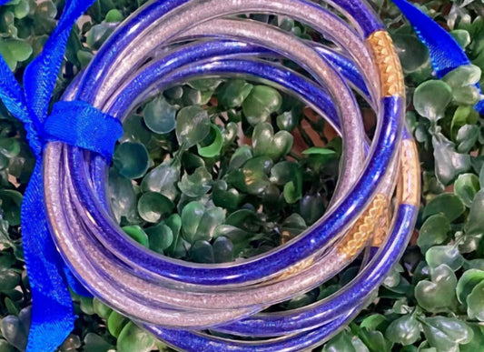 Crystal Breeze - Women's Sparkle Jelly Tube Bracelet Set - Rack Hunt -