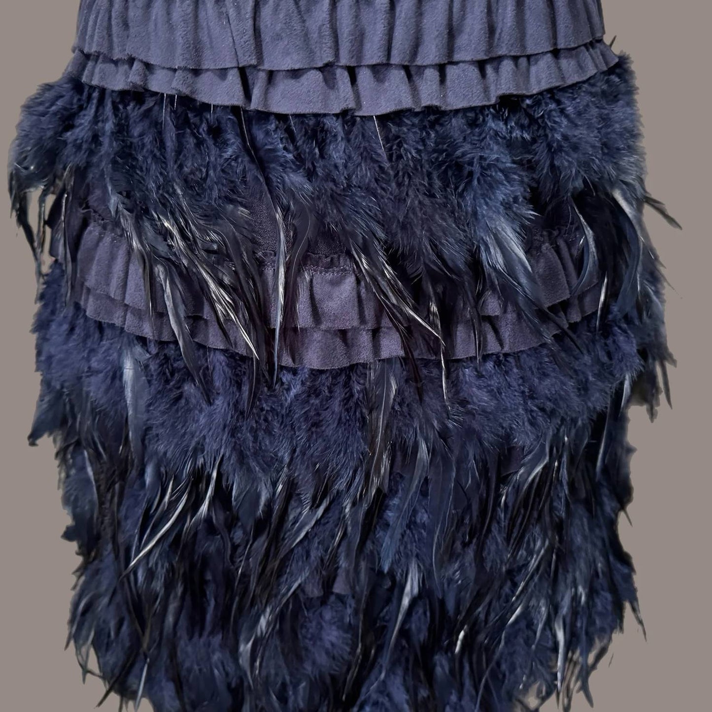 Lucy Cocktail Dress With Genuine Ostrich Feathers