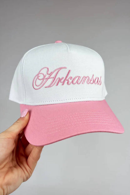 Women's Arkansas Cursive Embroidered Hat