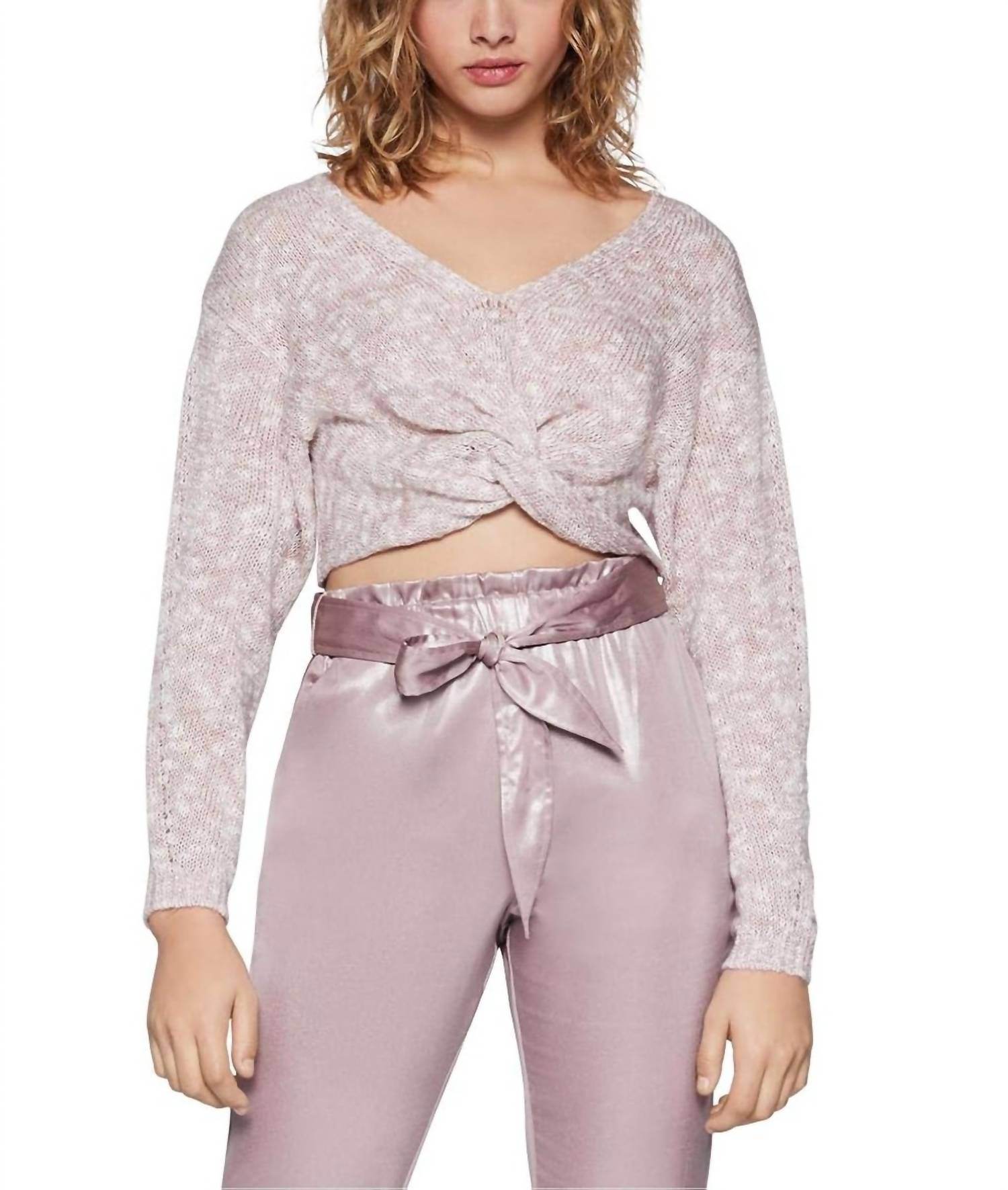 BCBGeneration - Metallic Knit Shirt Pullover Sweater Top - Rack Hunt -