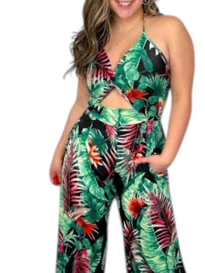 I Said It All Cutout Wide Leg Jumpsuit