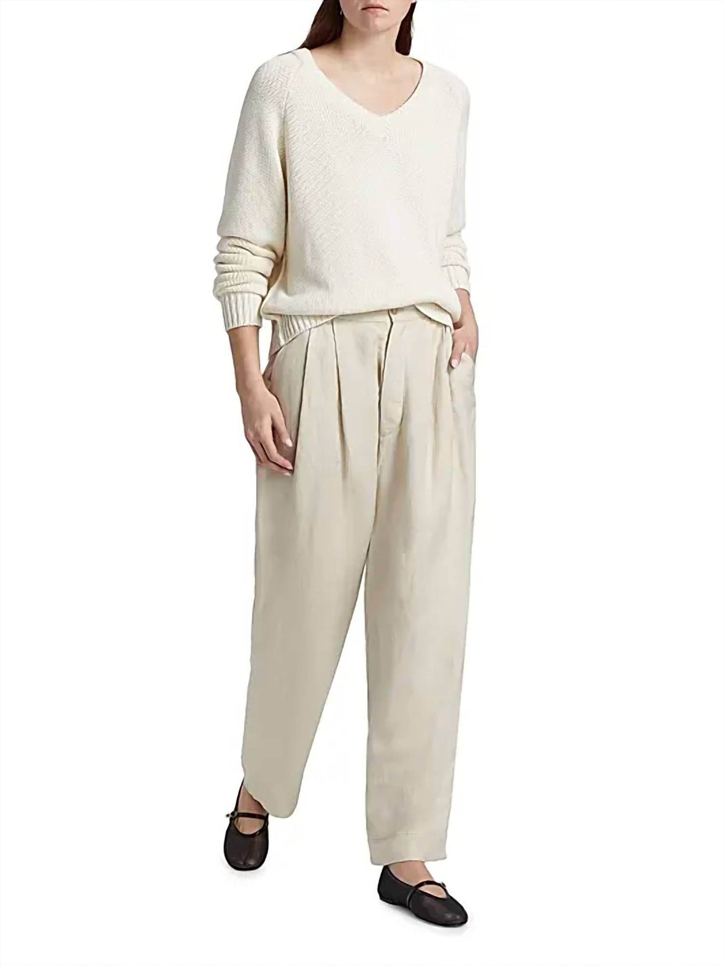 Jamie Haller - The Big Pleat Linen Blend Trouser Pants - Rack Hunt -