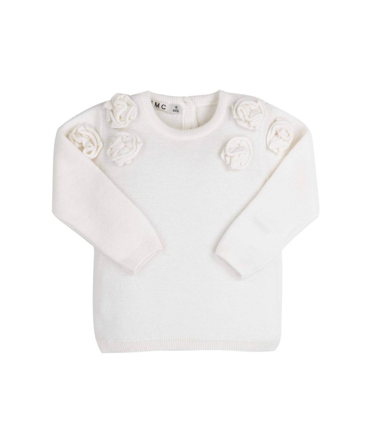 EMC - Girls' Knit Rosette Pullover Sweater - Rack Hunt -