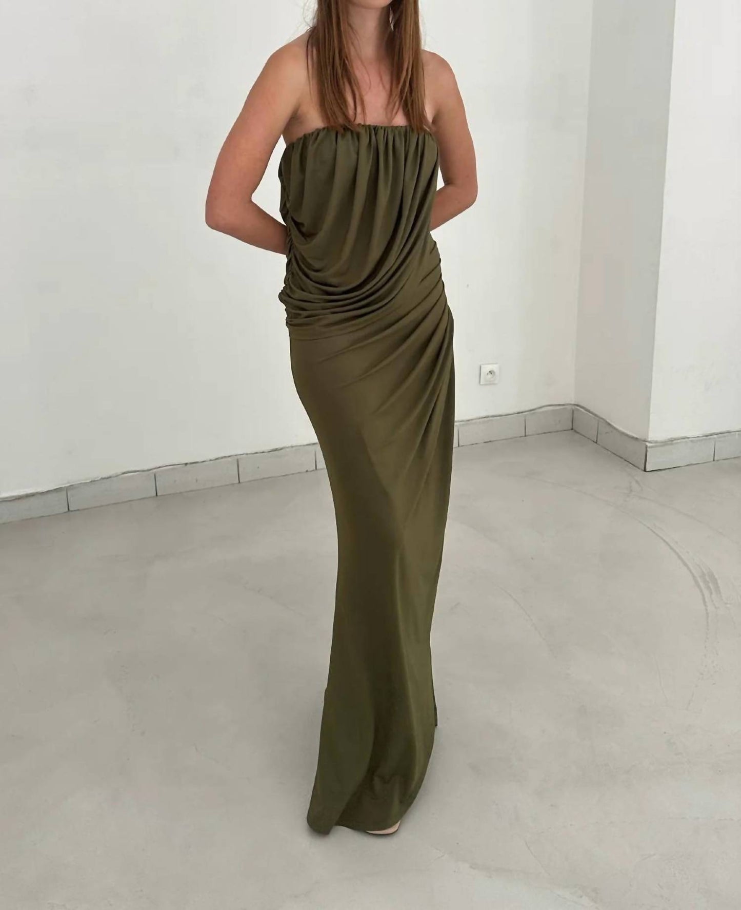 Selvi Draped Maxi Dress