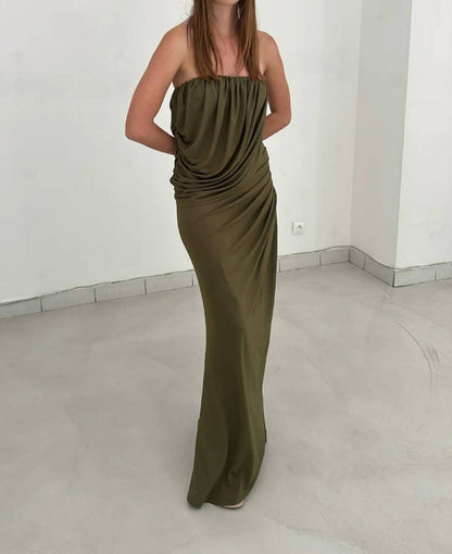 Selvi Draped Maxi Dress
