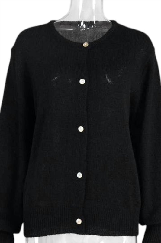Women's Minimalist Winter Solid Color Knit Cardigan