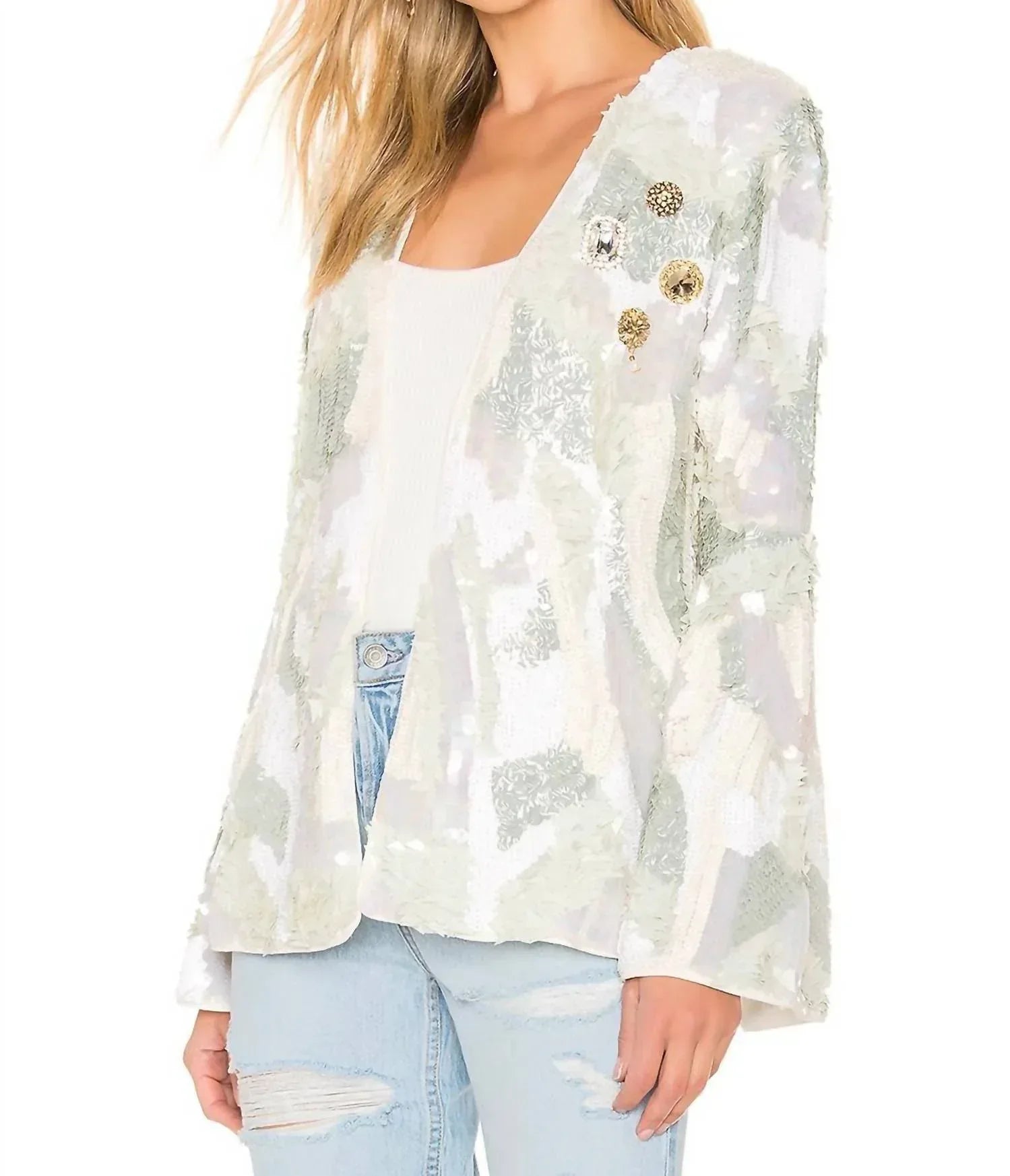 House of Harlow 1960 - Jolie Embellished Jacket - Rack Hunt
