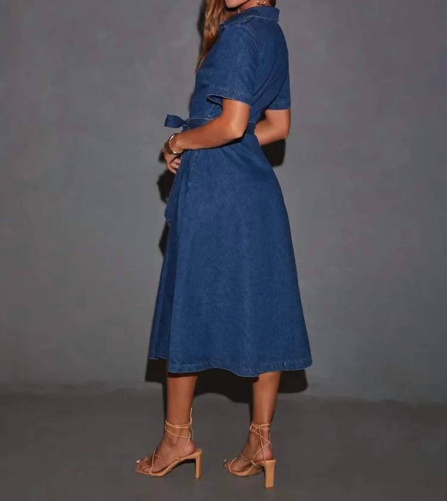 World Apparel - Vintage V-Neck Denim Dress - Rack Hunt