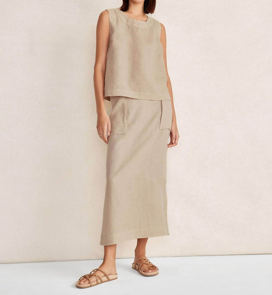 Haven Well Within - Linen Cargo Skirt - Rack Hunt -
