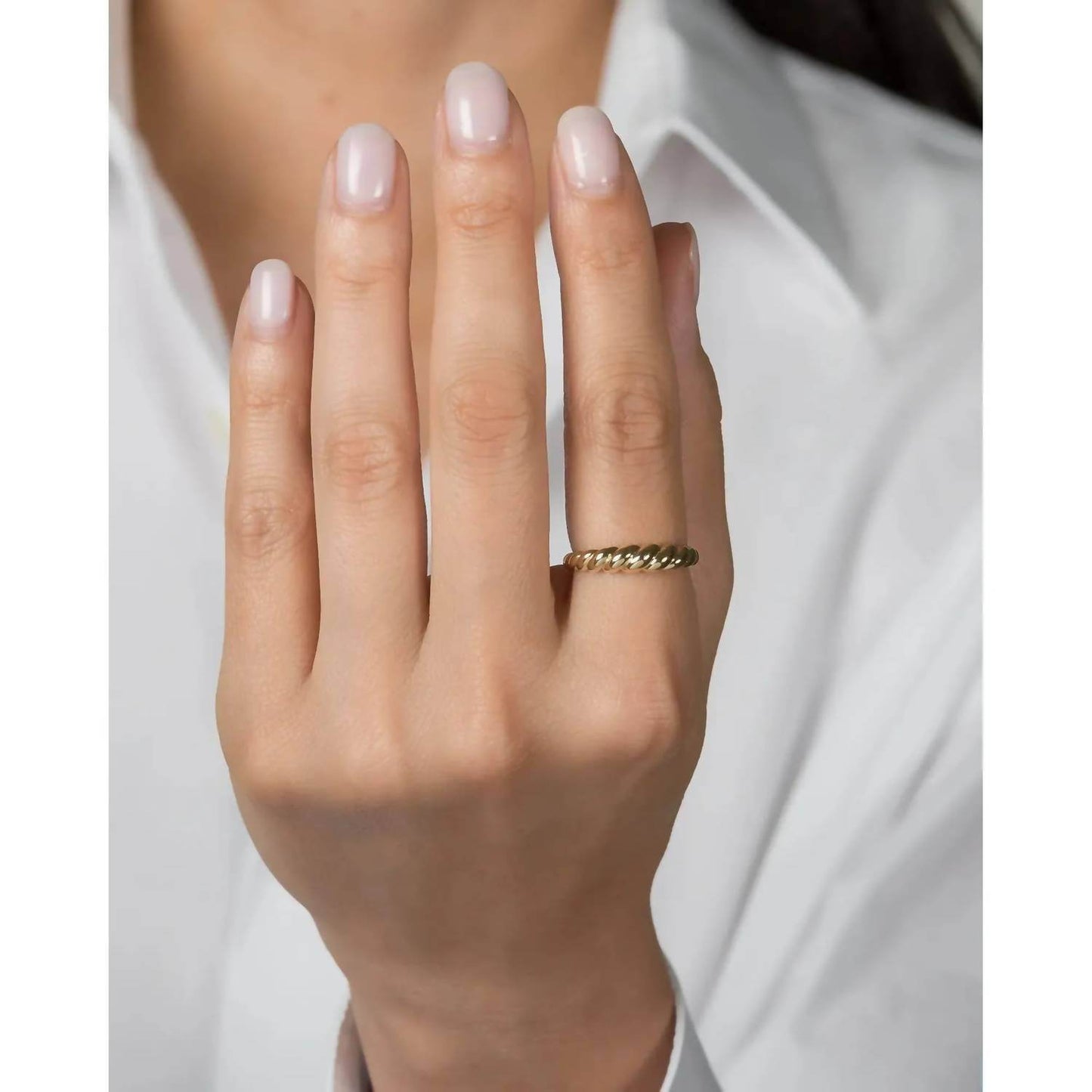 Zoe Lev - 14k Gradient Twist Ring - Rack Hunt -