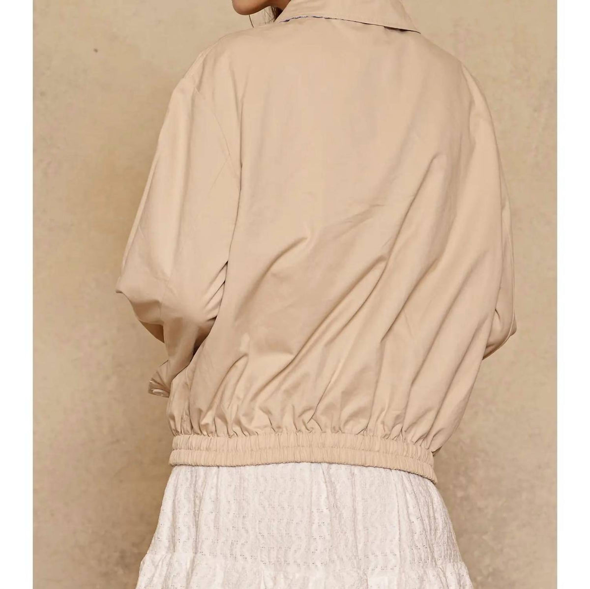 Reversible Gingham Ruffle Jacket