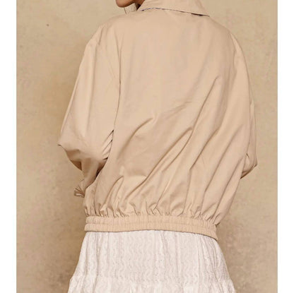 Reversible Gingham Ruffle Jacket