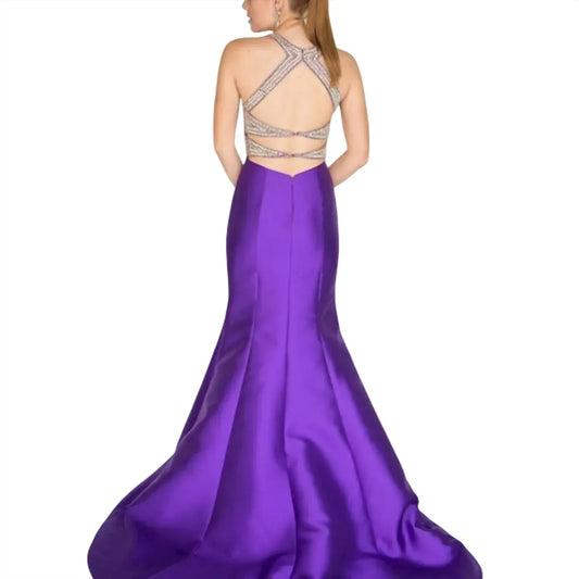 Vienna Prom - Women's Open Back Prom Dress - Rack Hunt