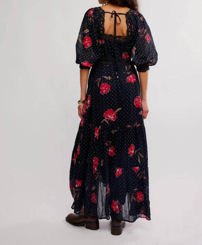 Morning Meadows Long Sleeve Maxi Dress