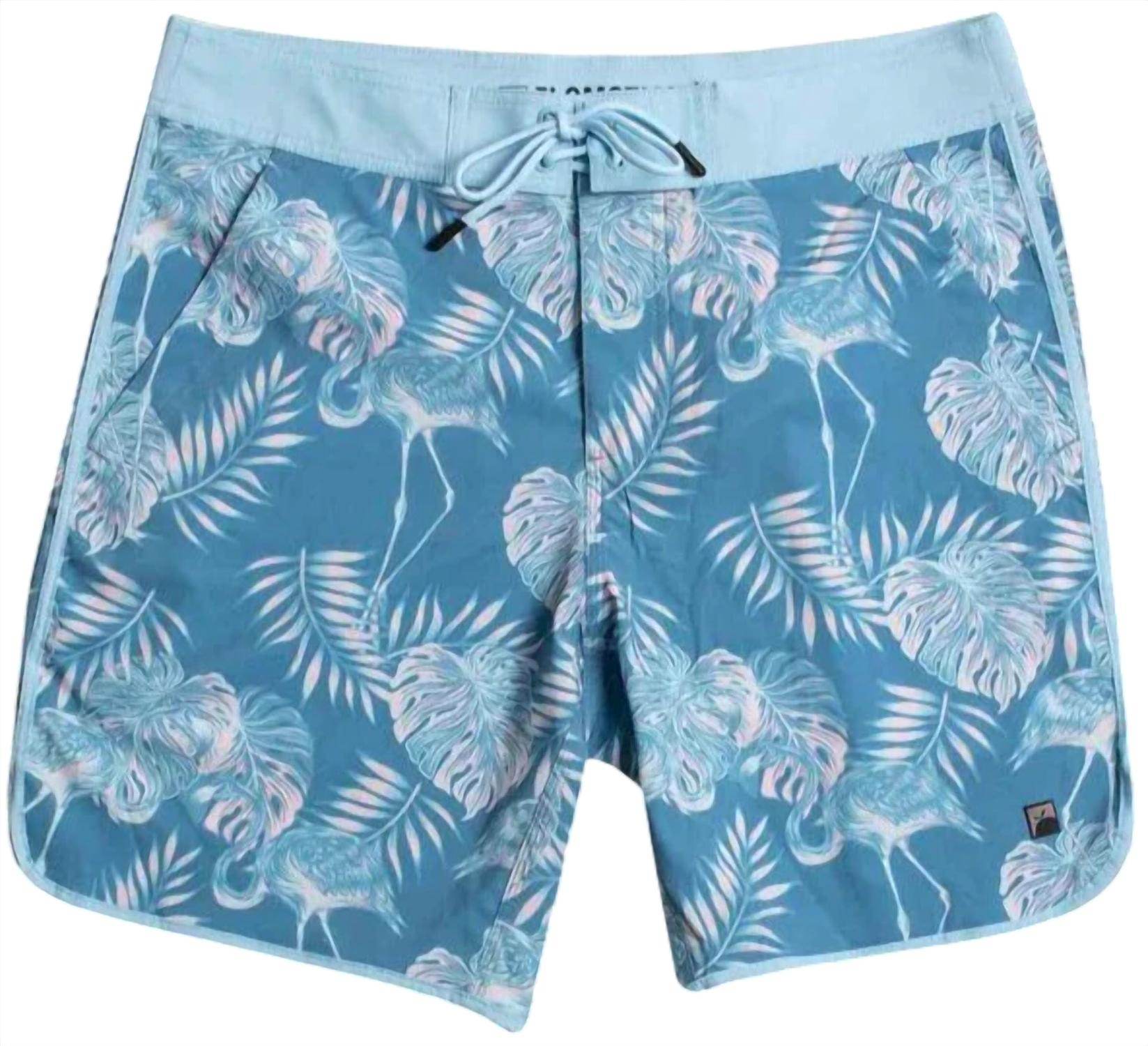 Flomotion - Men's Flamingo Paradise Scallop Boardshorts - Rack Hunt -