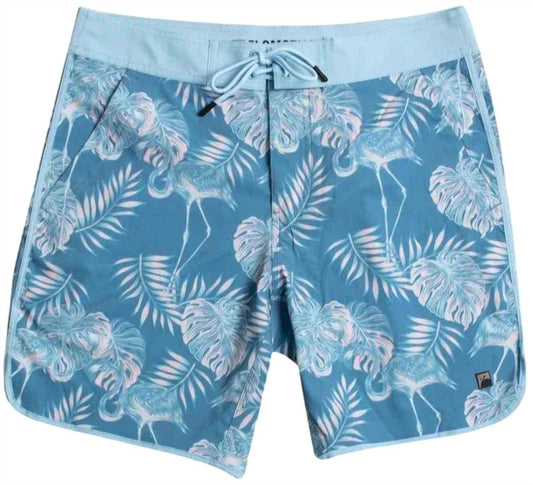 Flomotion - Men's Flamingo Paradise Scallop Boardshorts - Rack Hunt -